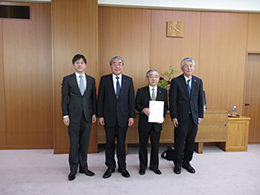 「山陰における新幹線の整備にかかる提言・要望書」を提出