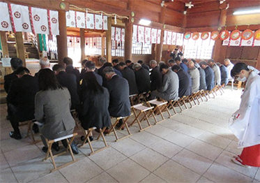 松陰神社参拝